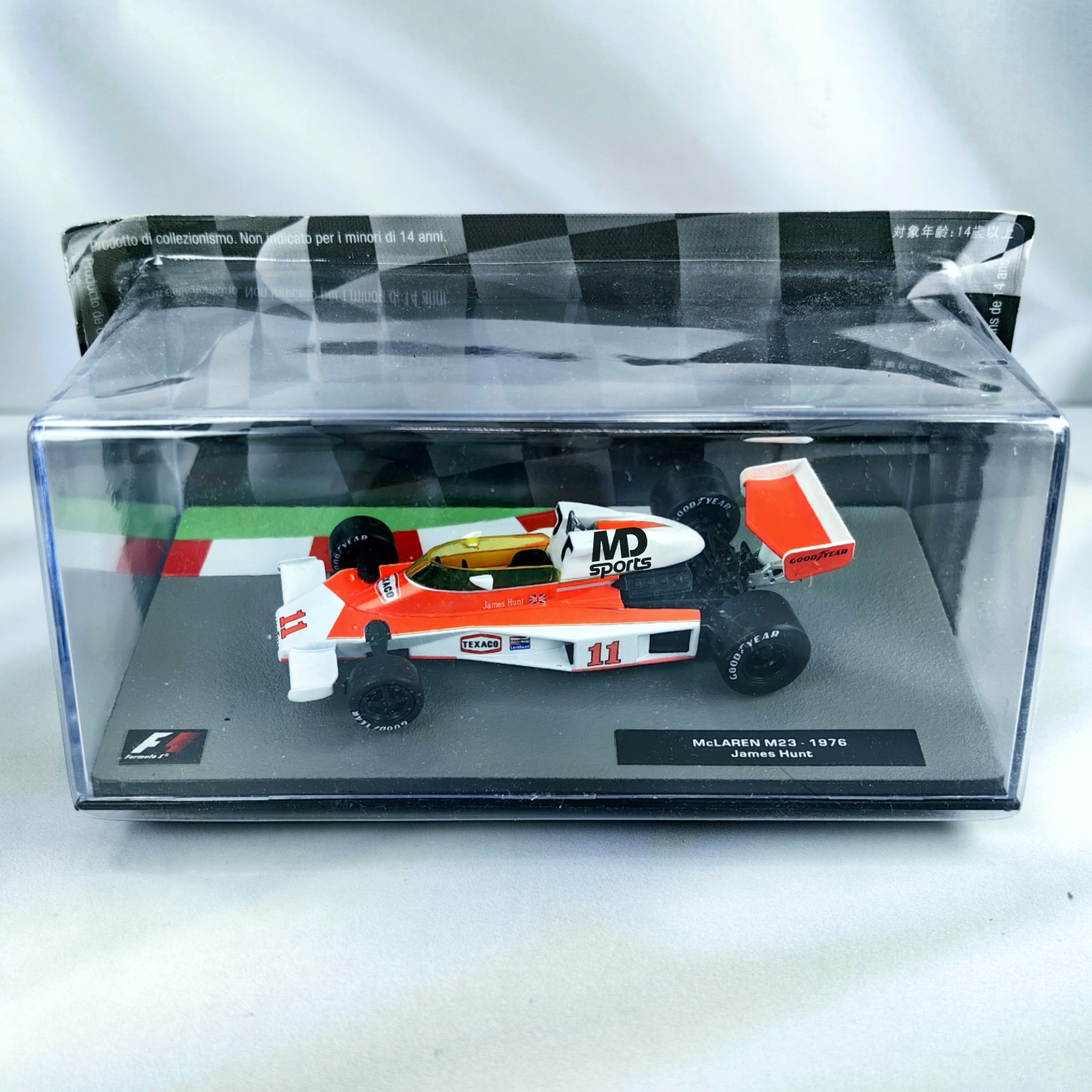 Mclaren M23 1976 #11 James Hunt Caja Acrilica Altaya 1:43