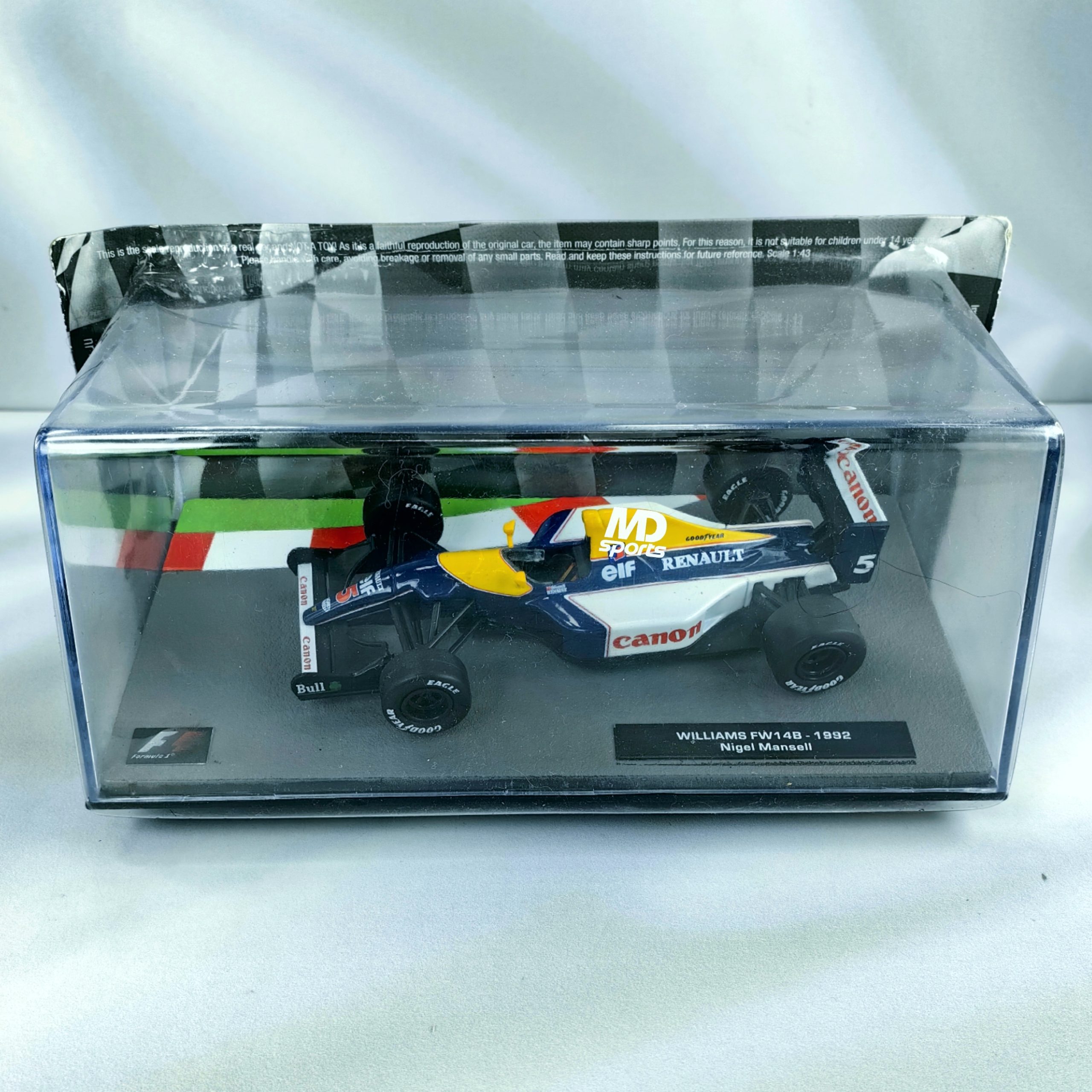 Williams FW14b 1992 #5 Nigel Mansell Caja Acrilica Altaya 1:43