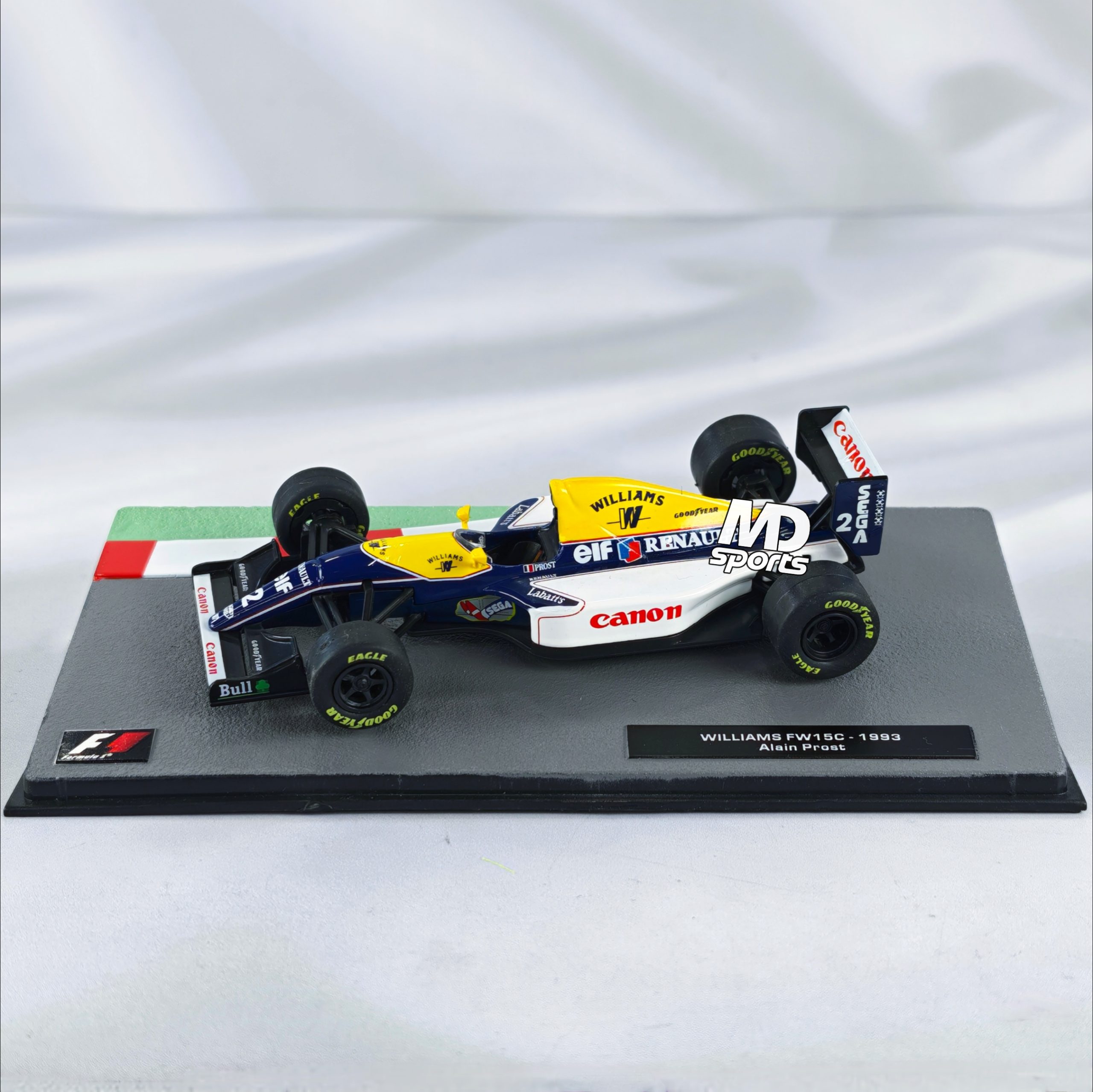 Williams FW15c 1993 #2 Alain Prost Caja Acrilica Altaya 1:43