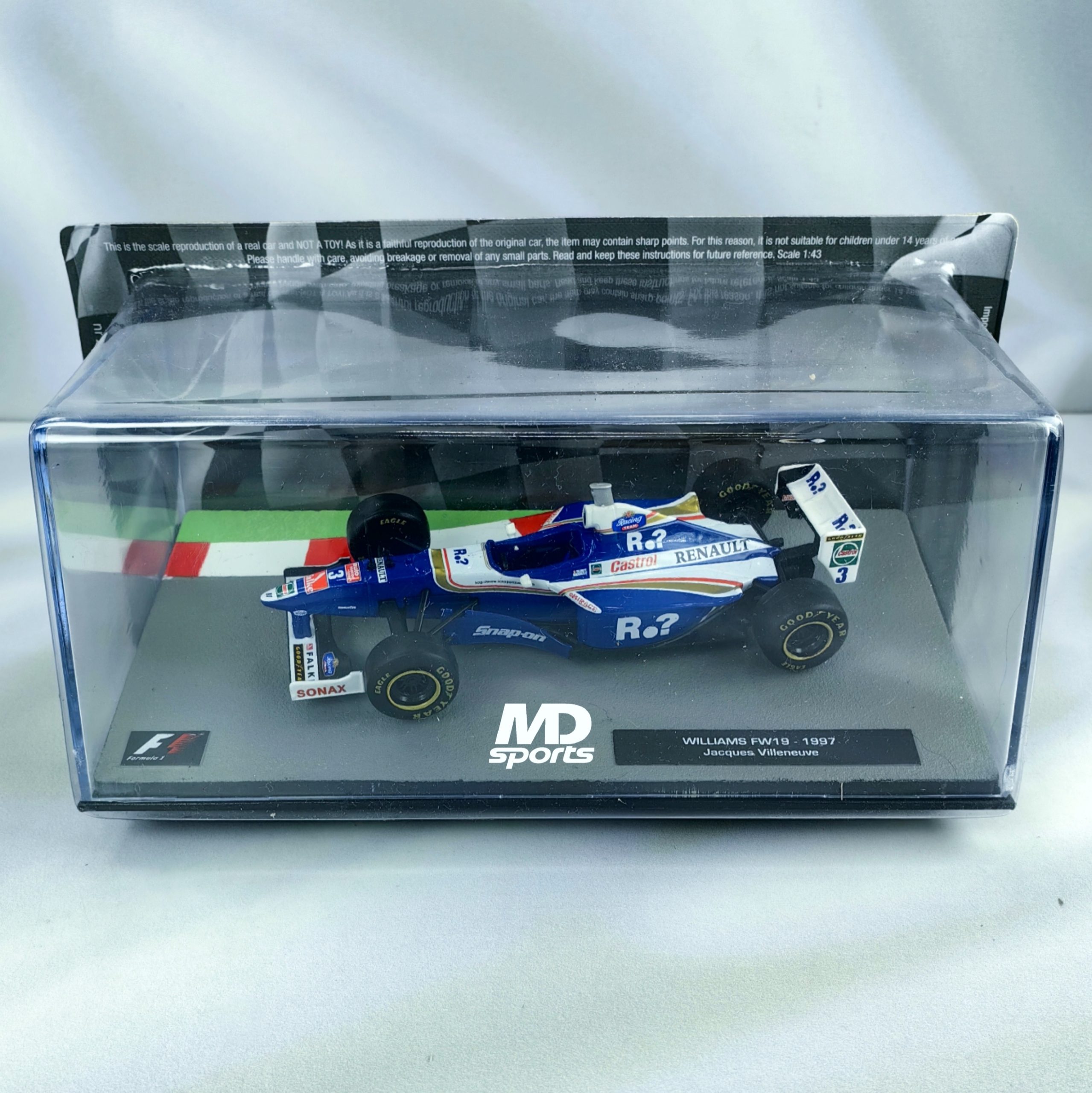 Williams FW19 1997 #3 Jacques Villeneuve Caja Acrilica Altaya 1:43