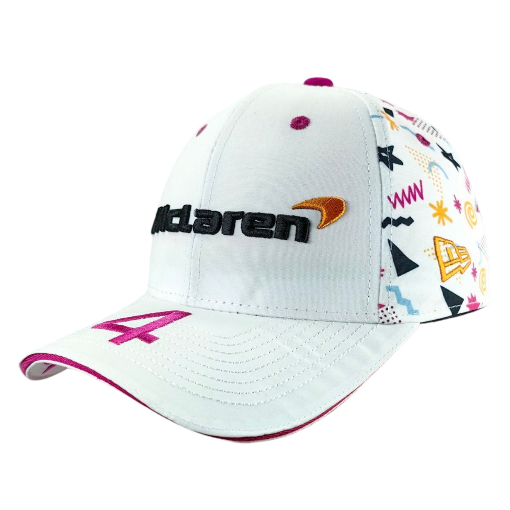 Gorro Mclaren Lando Norris GP Miami 2025 Blanco