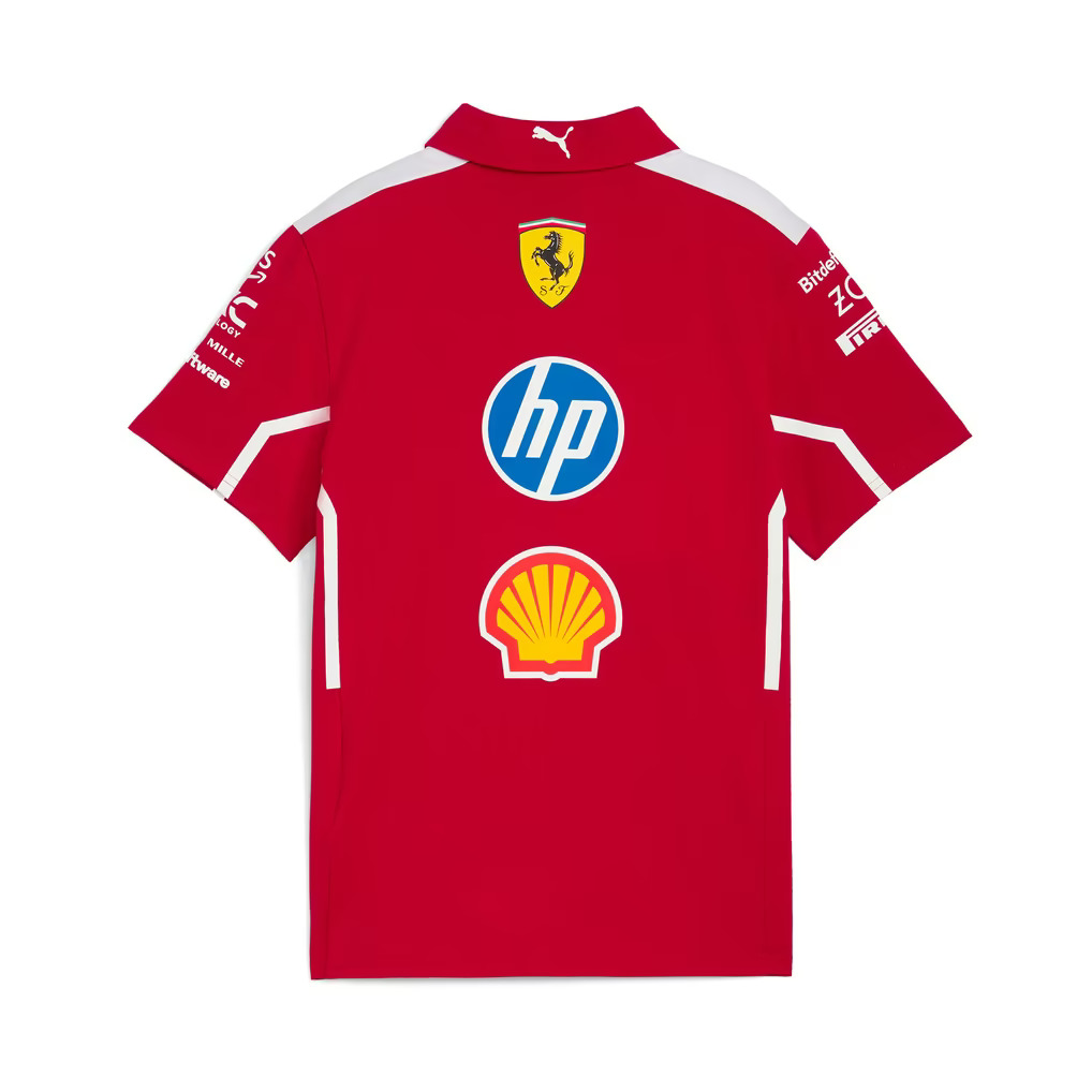 Polera Polo PUMA Oficial Scuderia Ferrari HP 2025 Rojo - Imagen 3