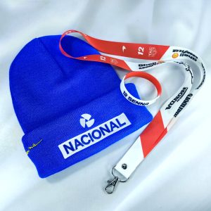 Pack Nacional 2 Ayrton Senna (Gorro Invierno + Lanyard + Pulsera)