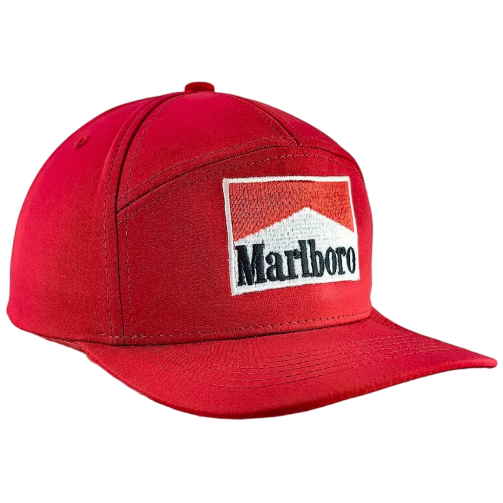 Gorro Jockey Ayrton Senna Formula 1 Marlboro Semi-Curvo Rojo