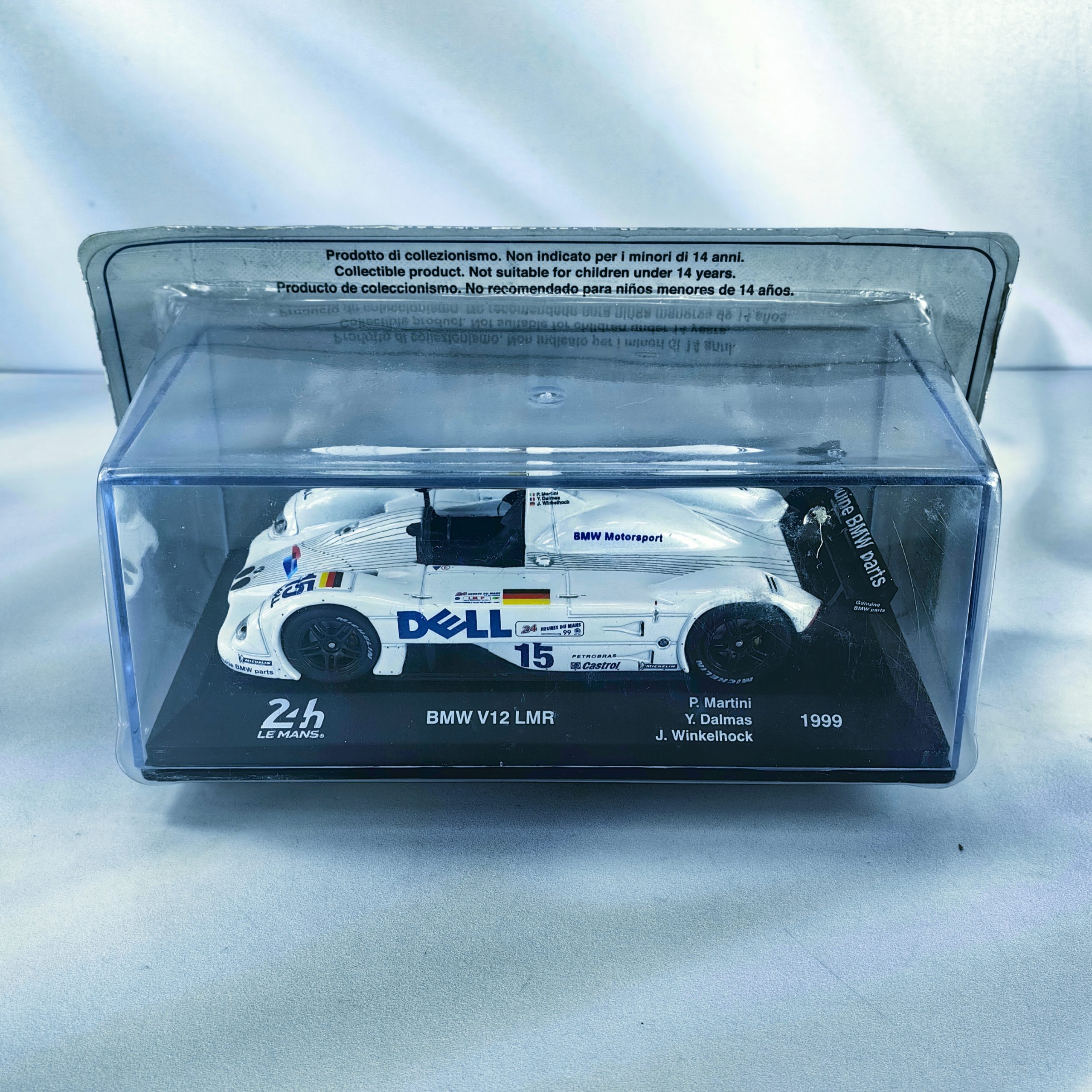 BMW V12 LMR 24H LeMans 1999 #15 Martini – Dalmas – Winkelhock Caja Acrilica Salvat 1:43