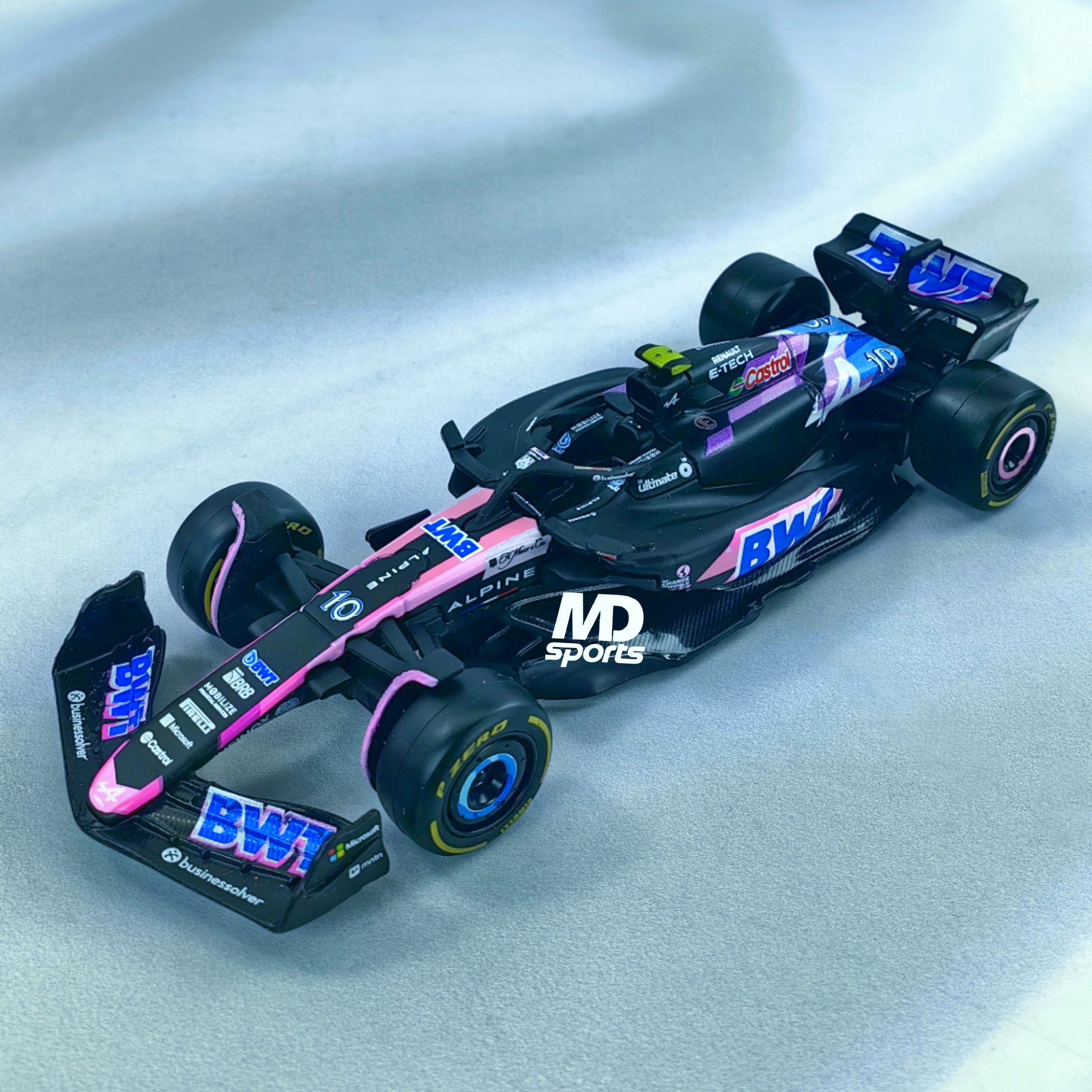 Alpine A524 GP Bahrein 2024 #10 Pierre Gasly Caja Normal Burago 1:43 - Imagen 5