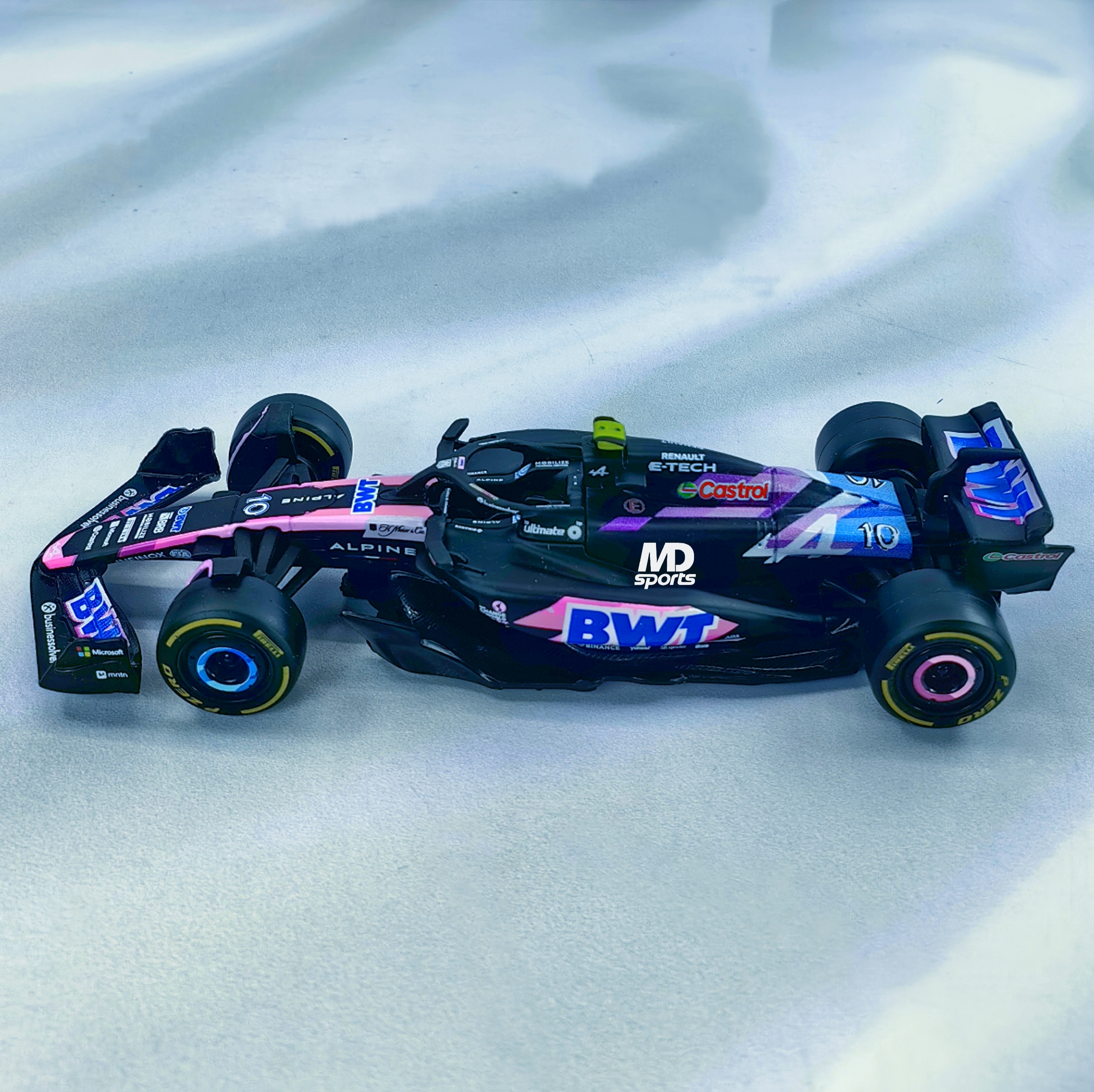 Alpine A524 GP Bahrein 2024 #10 Pierre Gasly Caja Normal Burago 1:43 - Imagen 4