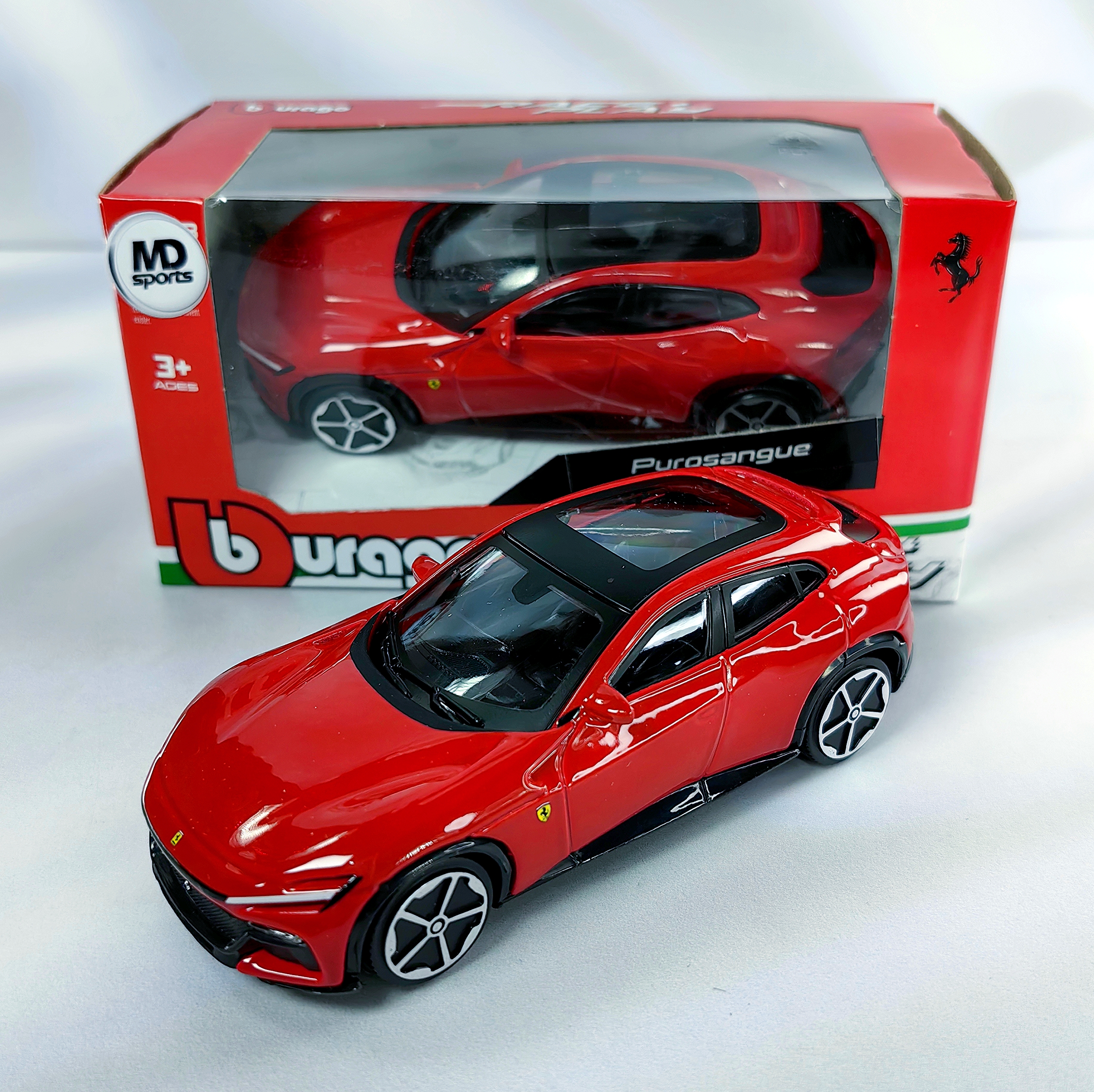 Deportivo Ferrari Purosangue Burago Caja Normal 1:43