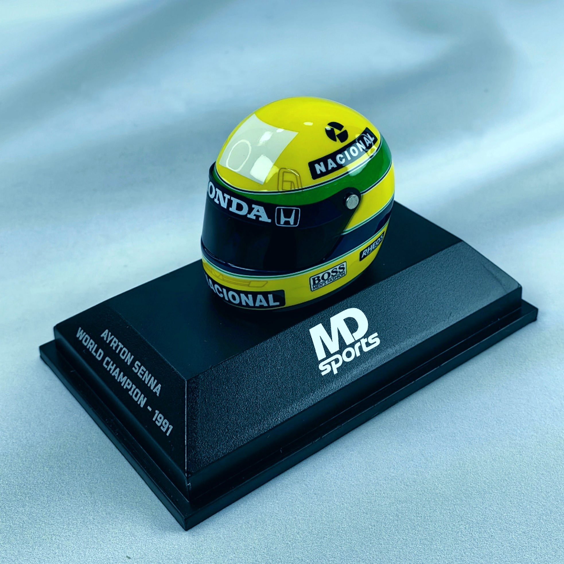 Casco Formula 1 Ayrton Senna 1991 Minichamps 1:8