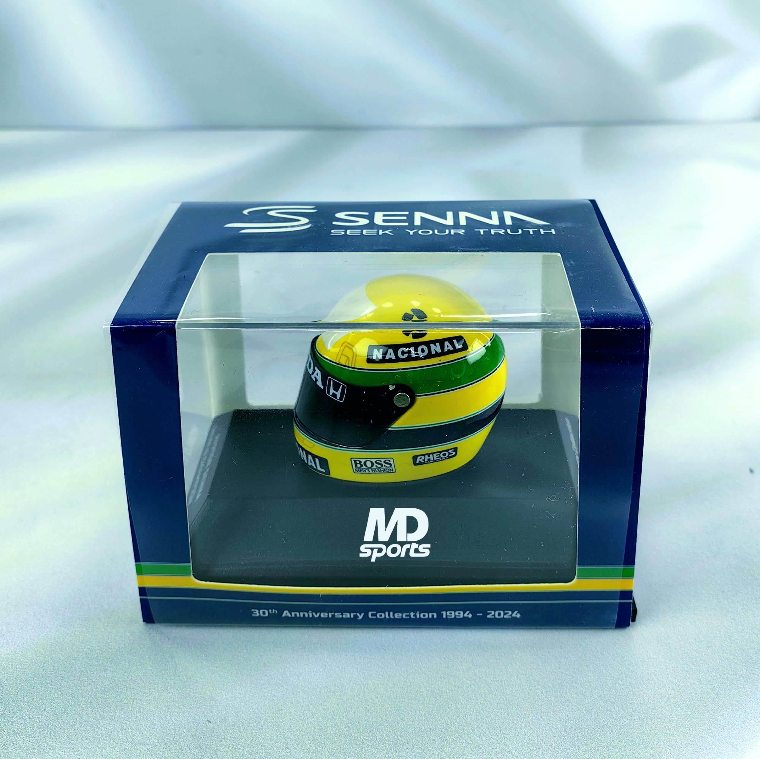 Casco Formula 1 Ayrton Senna 1991 Minichamps 1:8