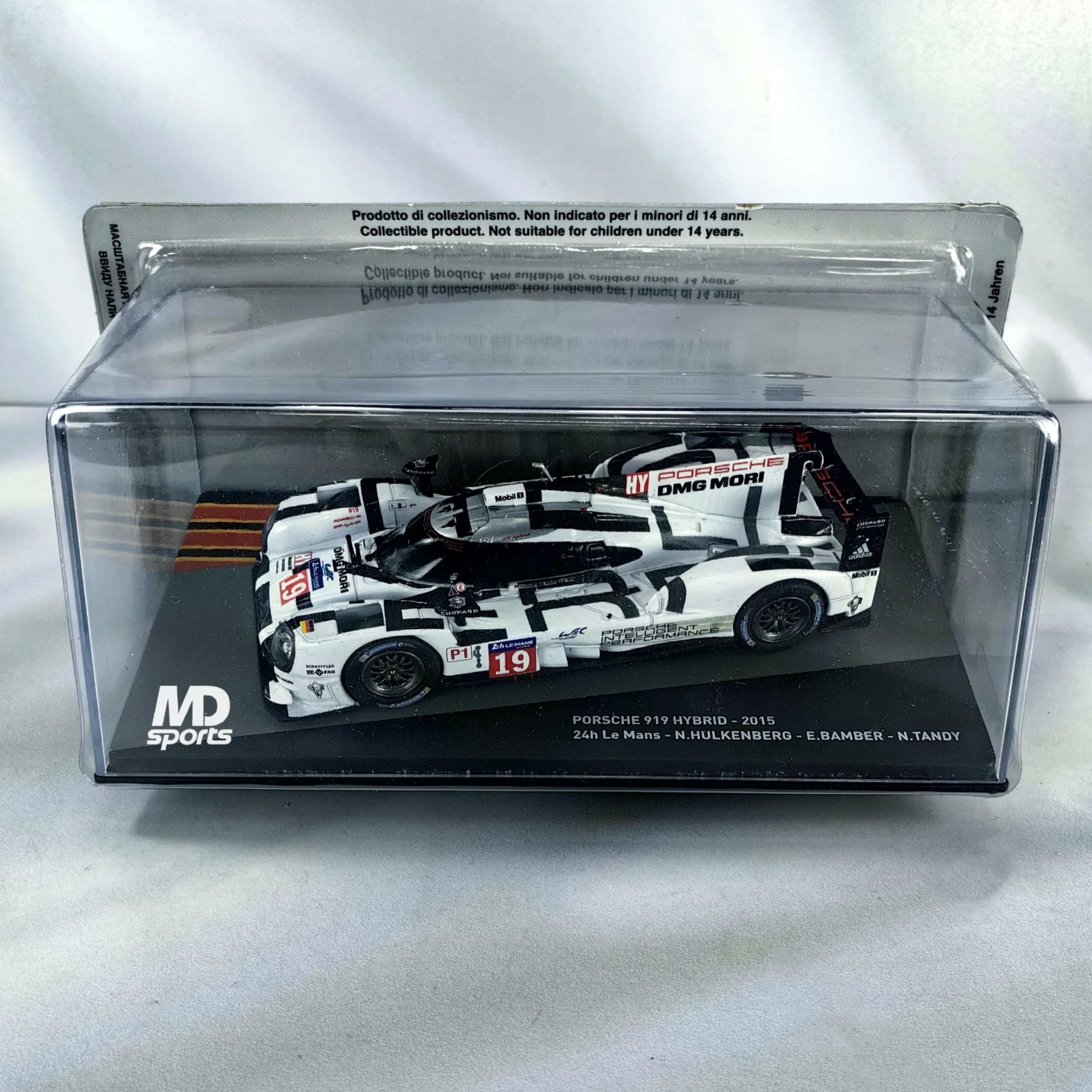 Porsche 919 24h LeMans 2015 #19 Hulkenberg – Bamber – Tandy Caja Acrilica IXO 1:43