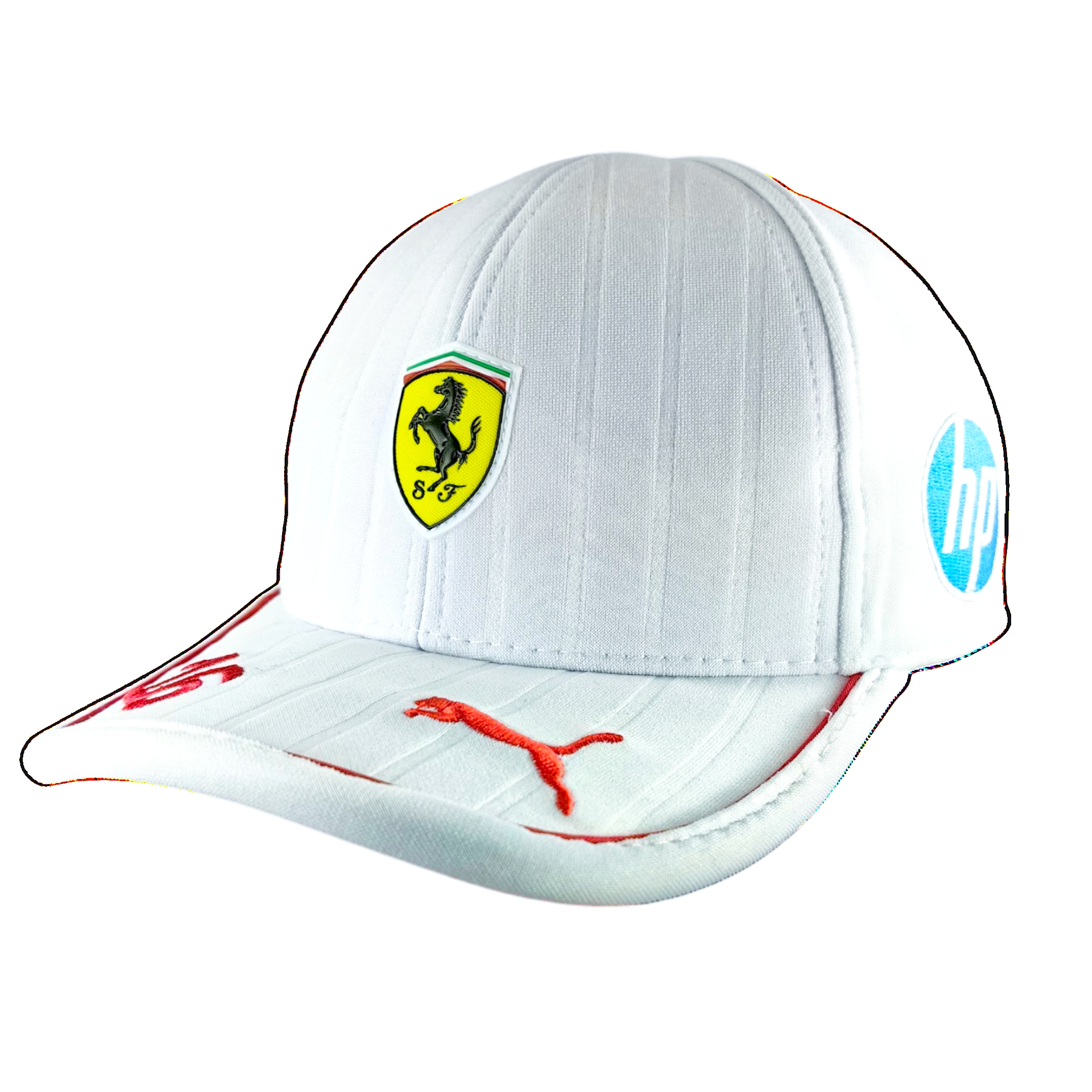 Gorro Scuderia Ferrari Charles Leclerc 2025 Blanco