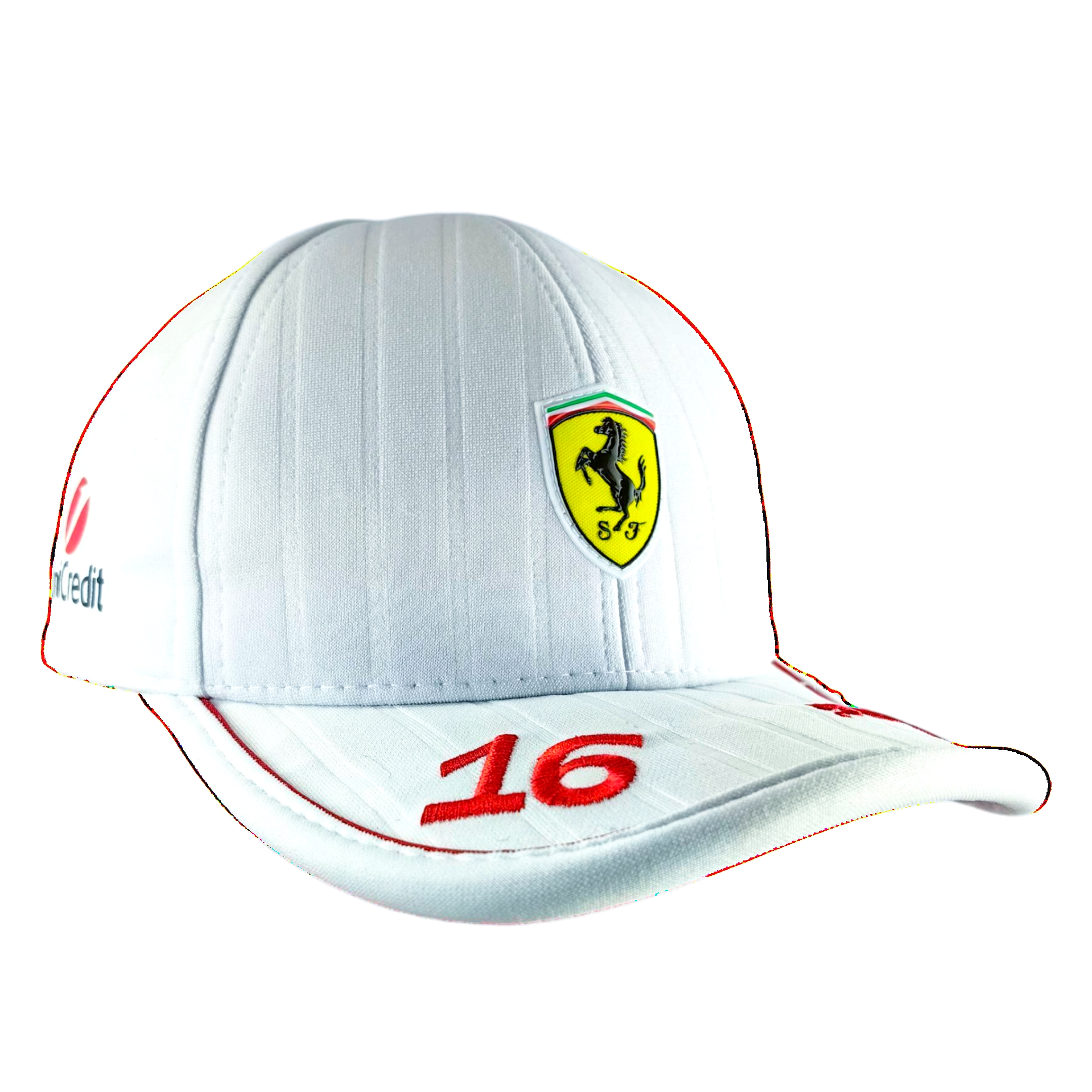 Gorro Scuderia Ferrari Charles Leclerc 2025 Blanco