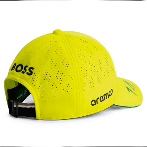 Gorro Stichd Oficial Aston Martin Fernando Alonso 2025 Verde Lima - Imagen 3