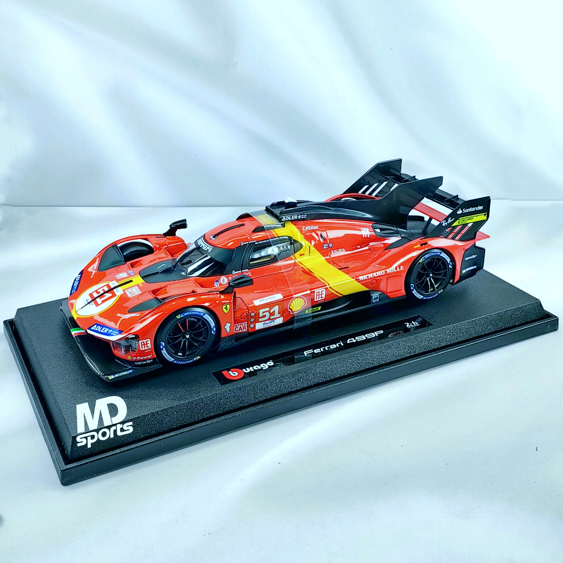 Ferrari 499p LeMans Winner 2023 #51 Caja Normal Burago 1:18 - Imagen 5