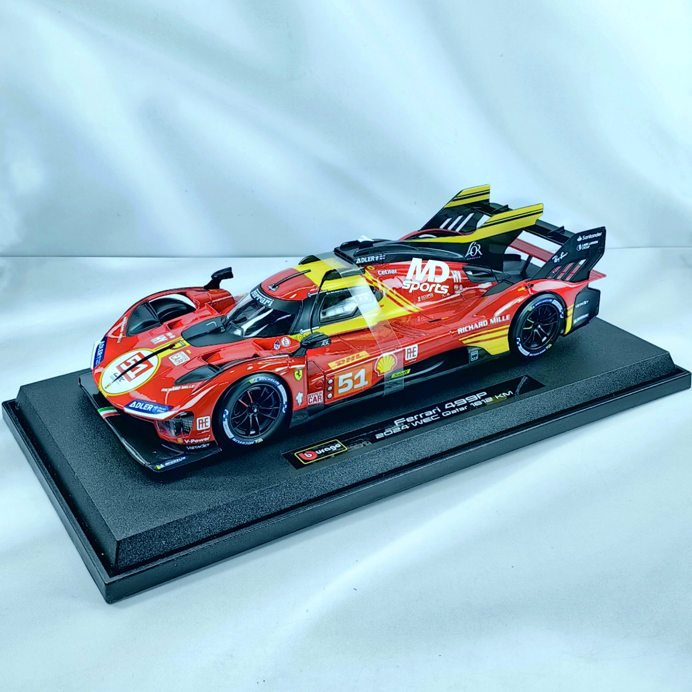 Ferrari 499p Qatar 1812 km 2024 #51 Caja Normal Burago 1:18 - Imagen 5