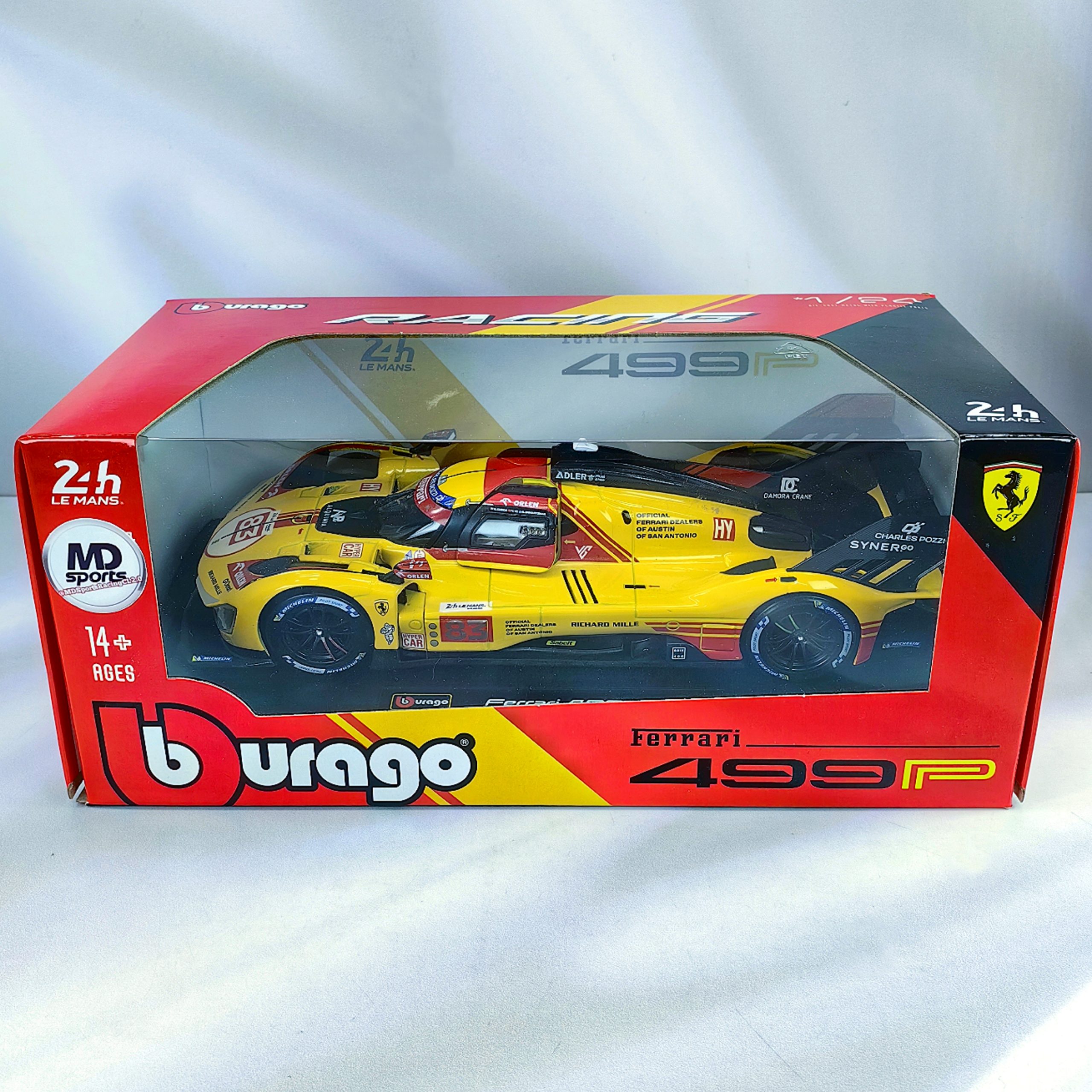 Ferrari AF Corse 499P LeMans 2024 #83 Caja Normal Burago 1:24