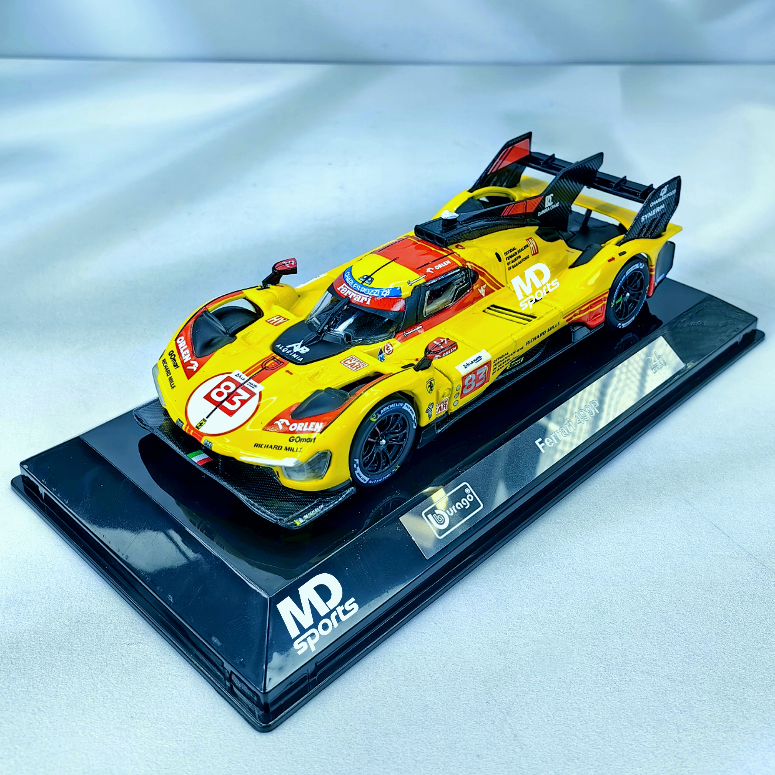 Ferrari AF Corse 499P LeMans 2024 #83 Caja Acrilica Burago 1:43