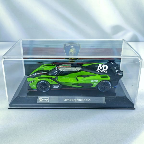 Lamborghini SC63 #563 Caja Acrilica Burago Race 1:43 - Imagen 3