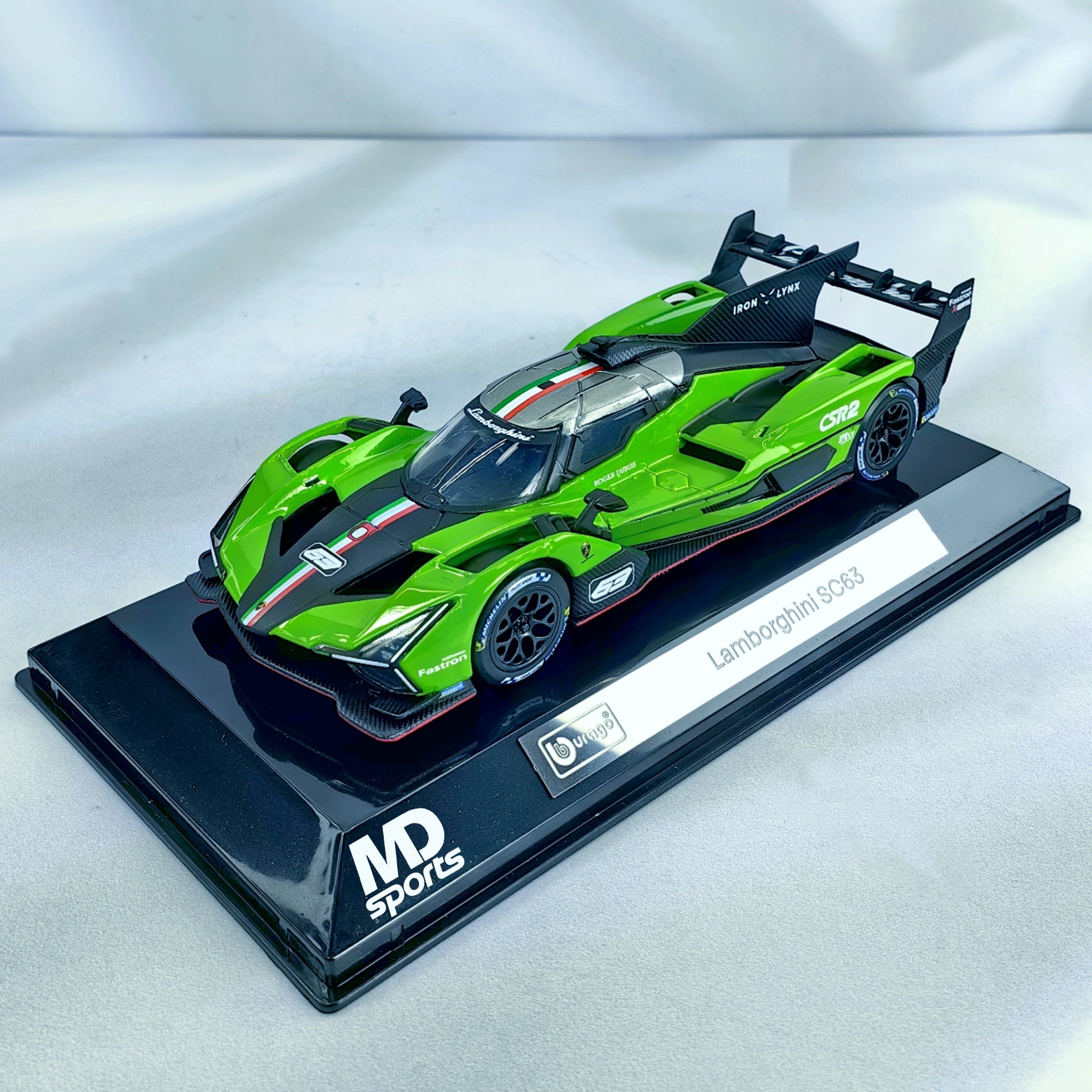 Lamborghini SC63 #563 Caja Acrilica Burago Race 1:43