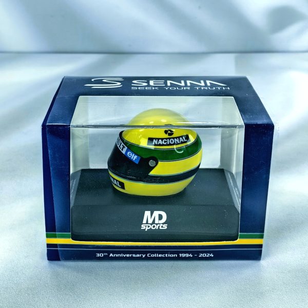 Casco Formula 1 Ayrton Senna 1985 Minichamps 1:8 - Imagen 2