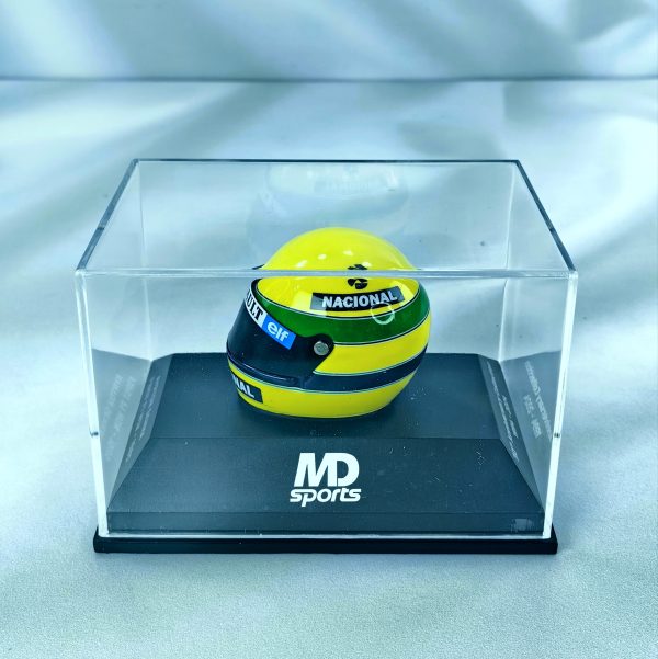 Casco Formula 1 Ayrton Senna 1985 Minichamps 1:8 - Imagen 3