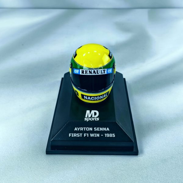 Casco Formula 1 Ayrton Senna 1985 Minichamps 1:8 - Imagen 5