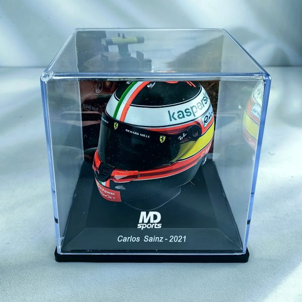 Casco Formula 1 Carlos Sainz Ferrari GP Monza 2021 Spark 1:5 - Imagen 5