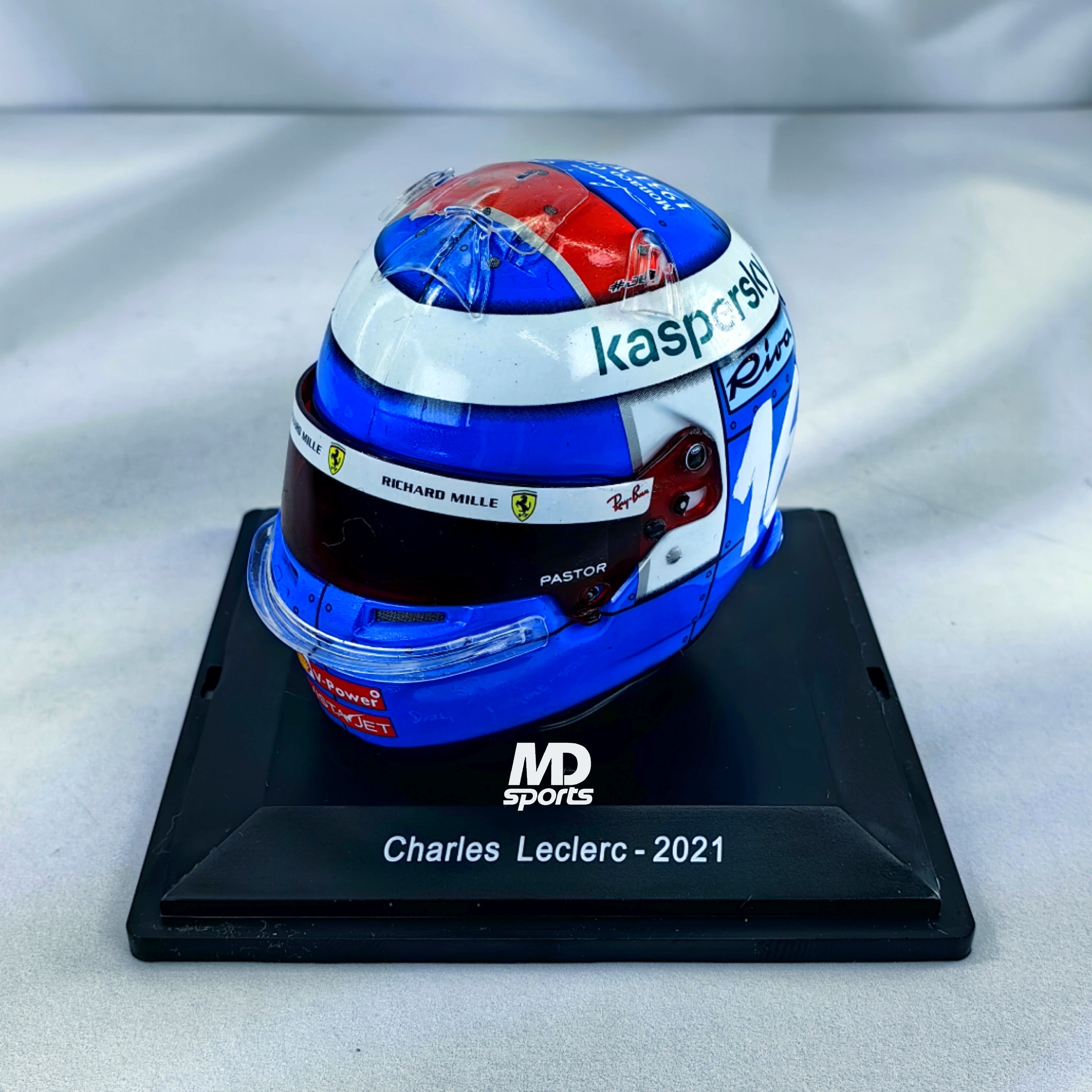Casco Formula 1 Charles Leclerc Ferrari GP Monaco 2021 Spark 1:5