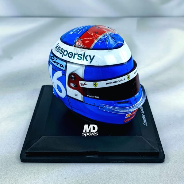 Casco Formula 1 Charles Leclerc Ferrari GP Monaco 2021 Spark 1:5 - Imagen 2