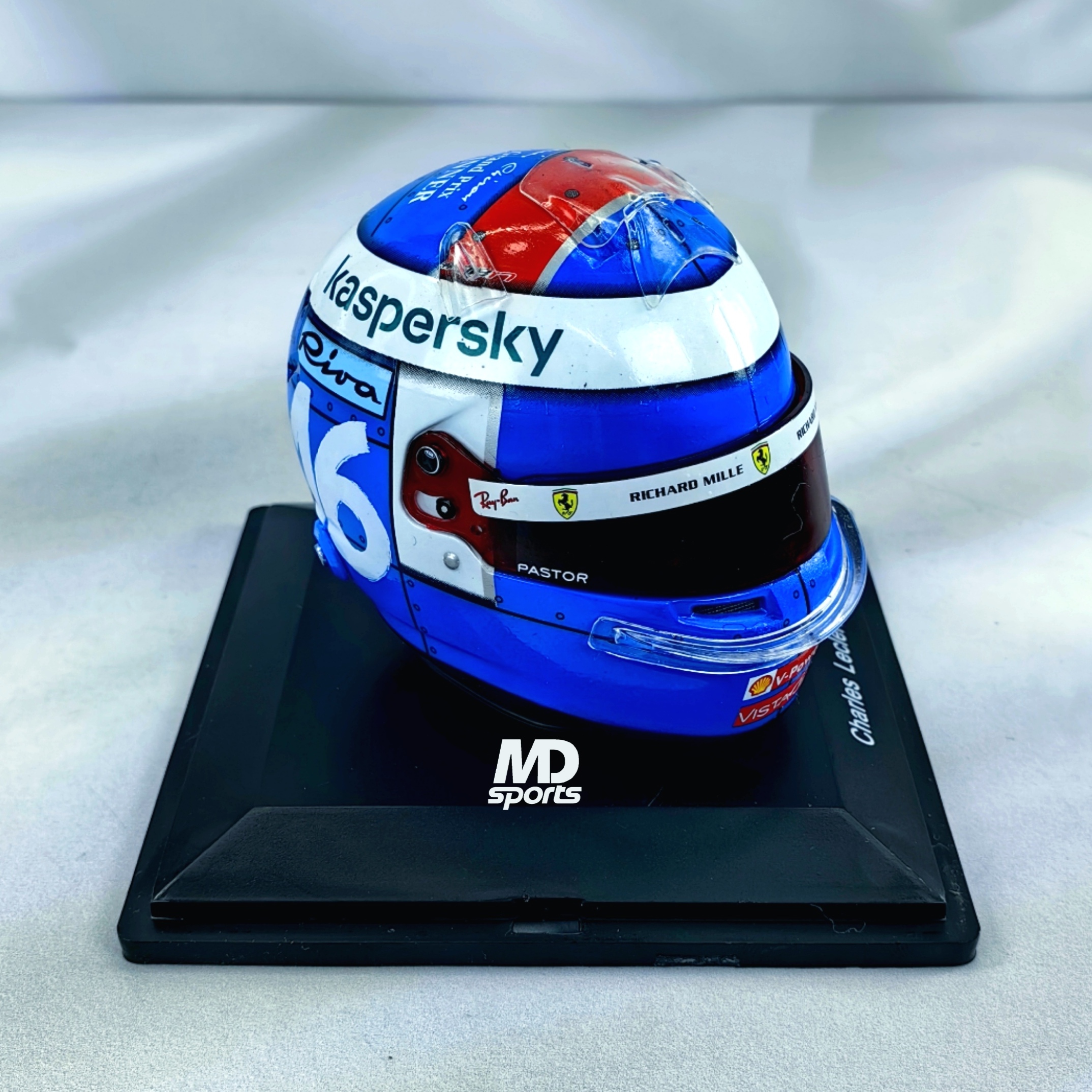 Casco Formula 1 Charles Leclerc Ferrari GP Monaco 2021 Spark 1:5