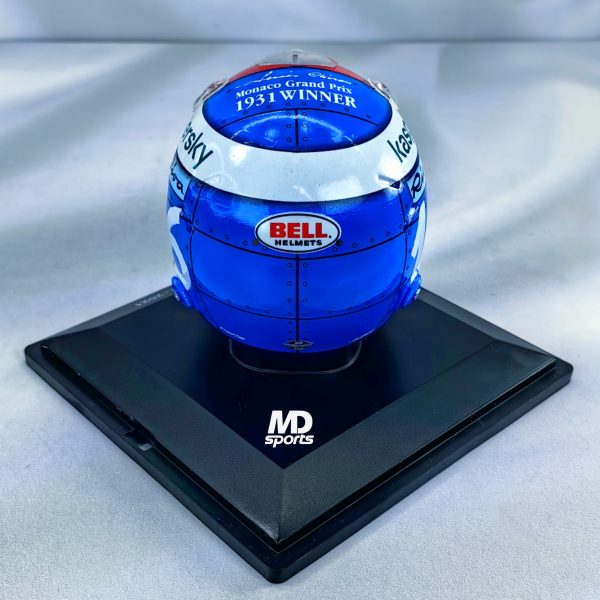 Casco Formula 1 Charles Leclerc Ferrari GP Monaco 2021 Spark 1:5 - Imagen 4