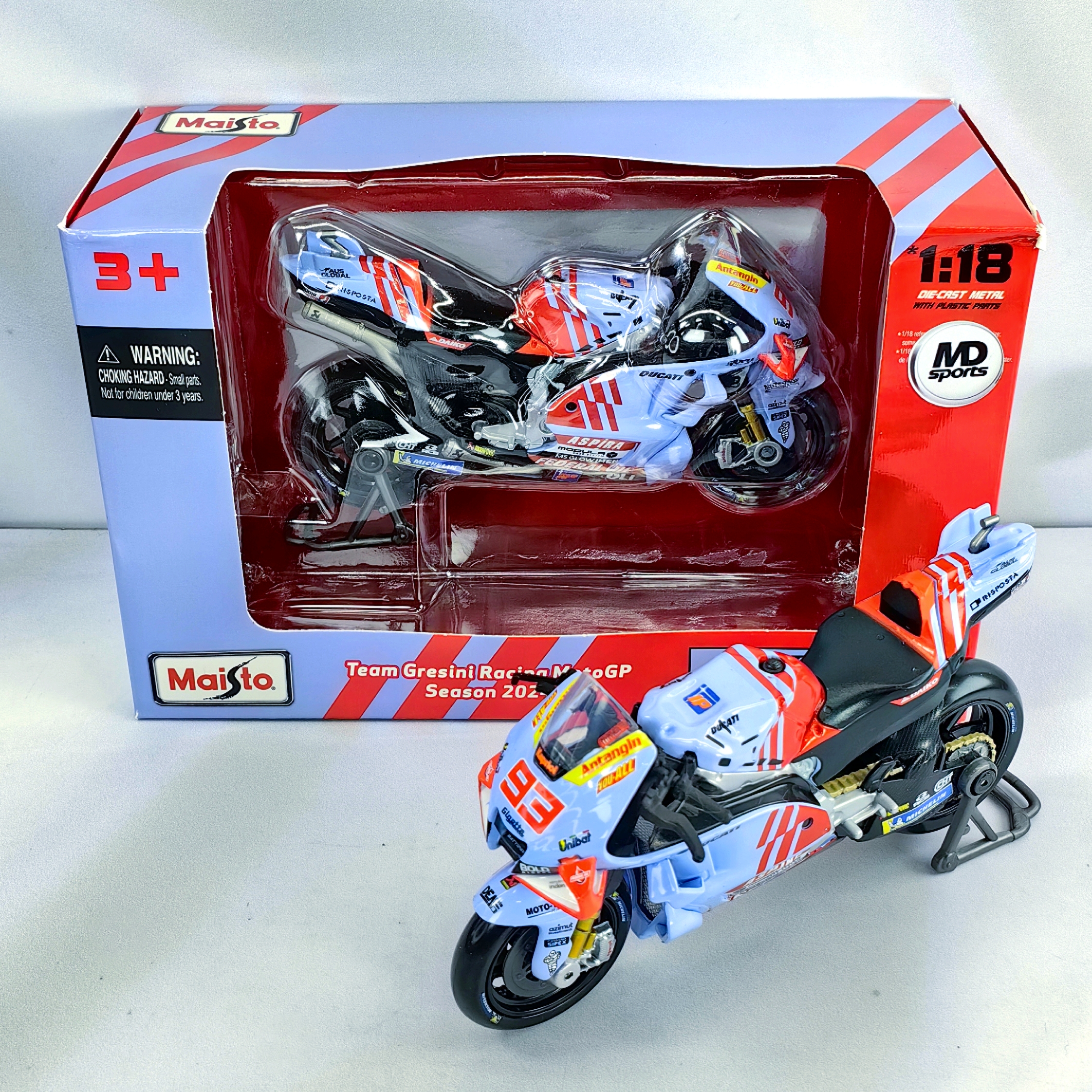 Moto GP Gresini 2024 #93 Marc Marquez Maisto 1:18