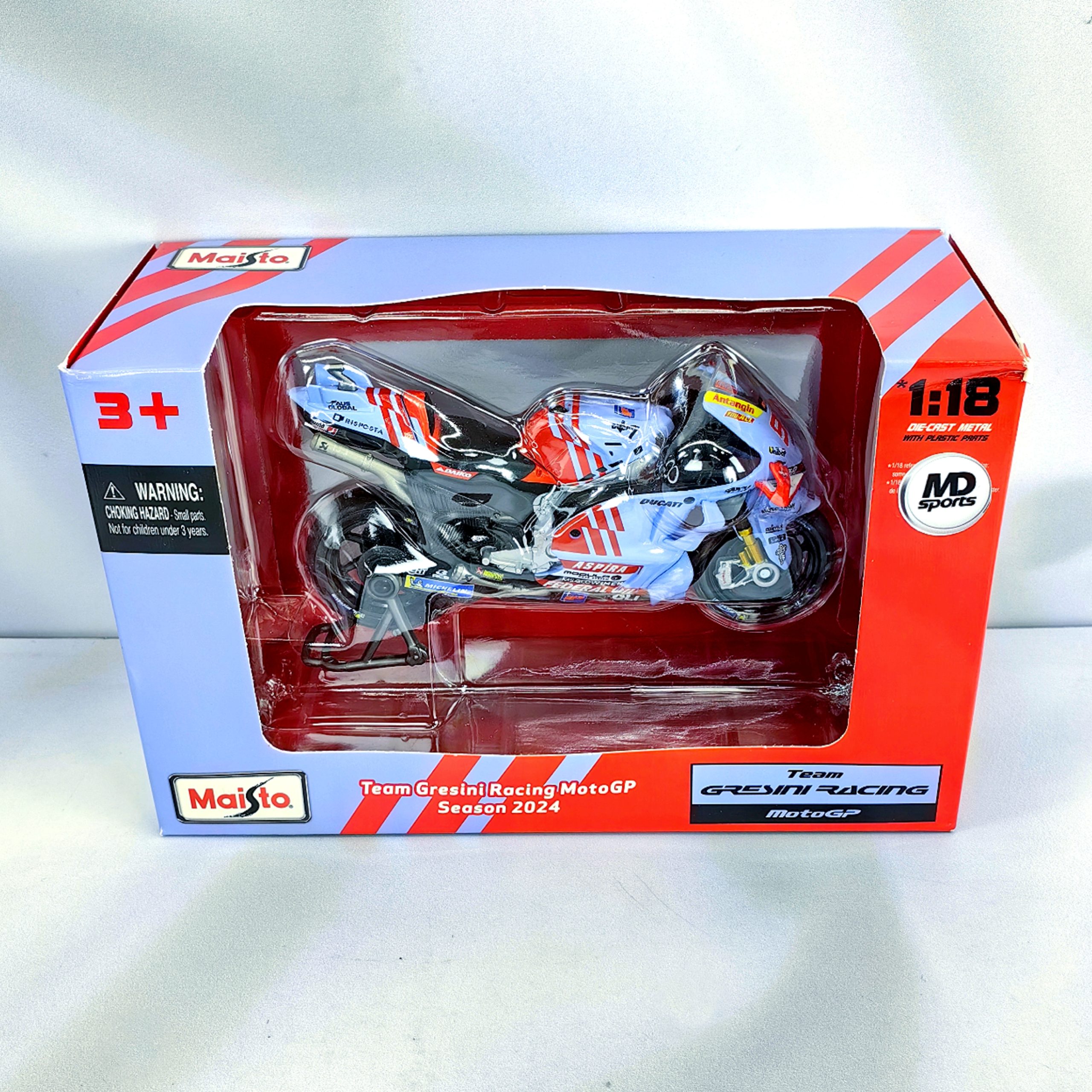 Moto GP Gresini 2024 #93 Marc Marquez Maisto 1:18 - Imagen 5