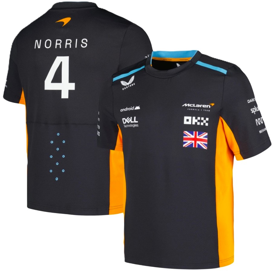 Polera CASTORE Mclaren F1 Team #4 Lando Norris Oficial 2023
