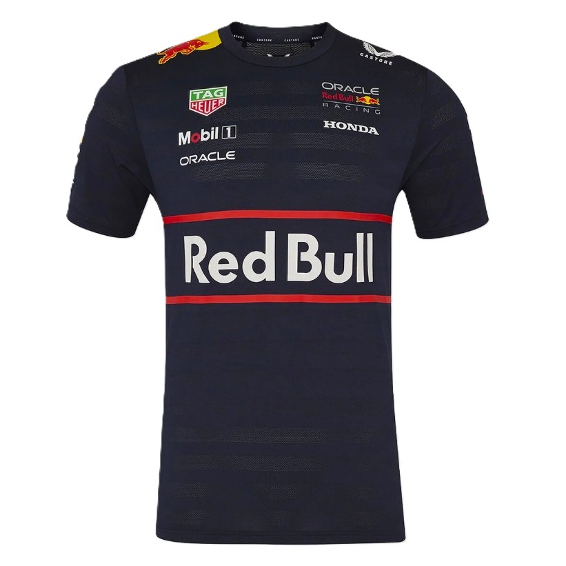 Polera CASTORE Oficial Oracle RedBull Racing Team 2025 Azul