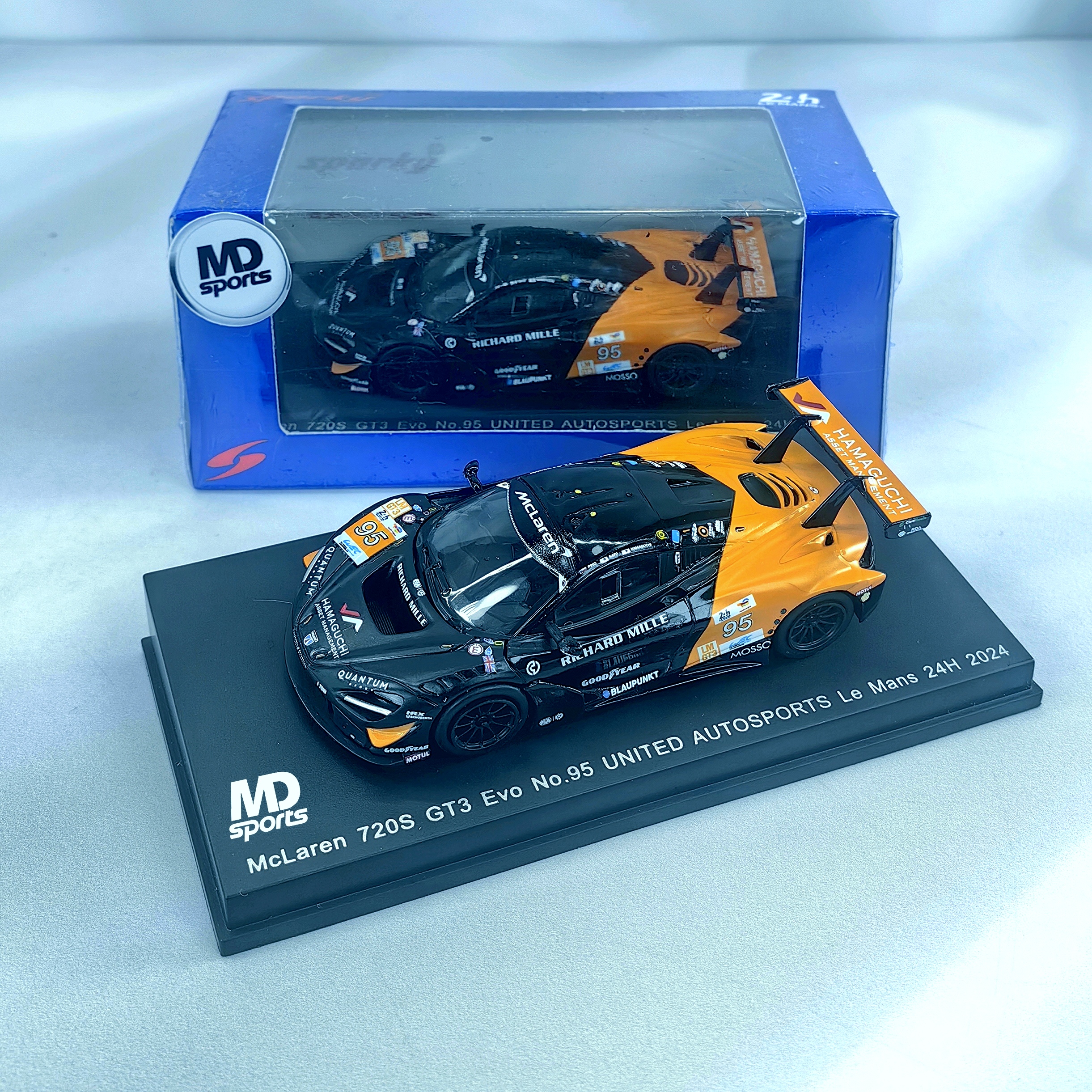 Mclaren 720s GT3 Lemans 2024 #95 Nico Pino Caja Acrilica Spark 1:64