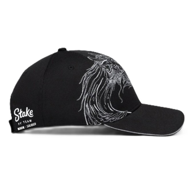 Gorro Code Oficial Stake Sauber Guanyu Zhou GP China 2024 Dragon Negro
