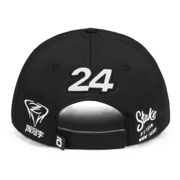 Gorro Code Oficial Stake Sauber Guanyu Zhou GP China 2024 Dragon Negro - Imagen 3