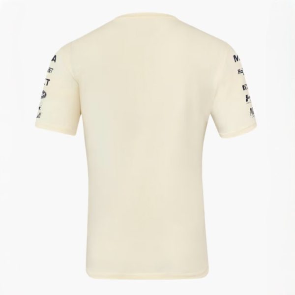 Polera CASTORE Oficial Oracle RedBull Racing Team Heritage 2025 Crema - Imagen 2