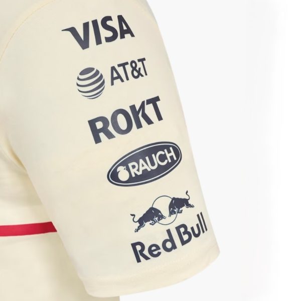 Polera CASTORE Oficial Oracle RedBull Racing Team Heritage 2025 Crema - Imagen 3