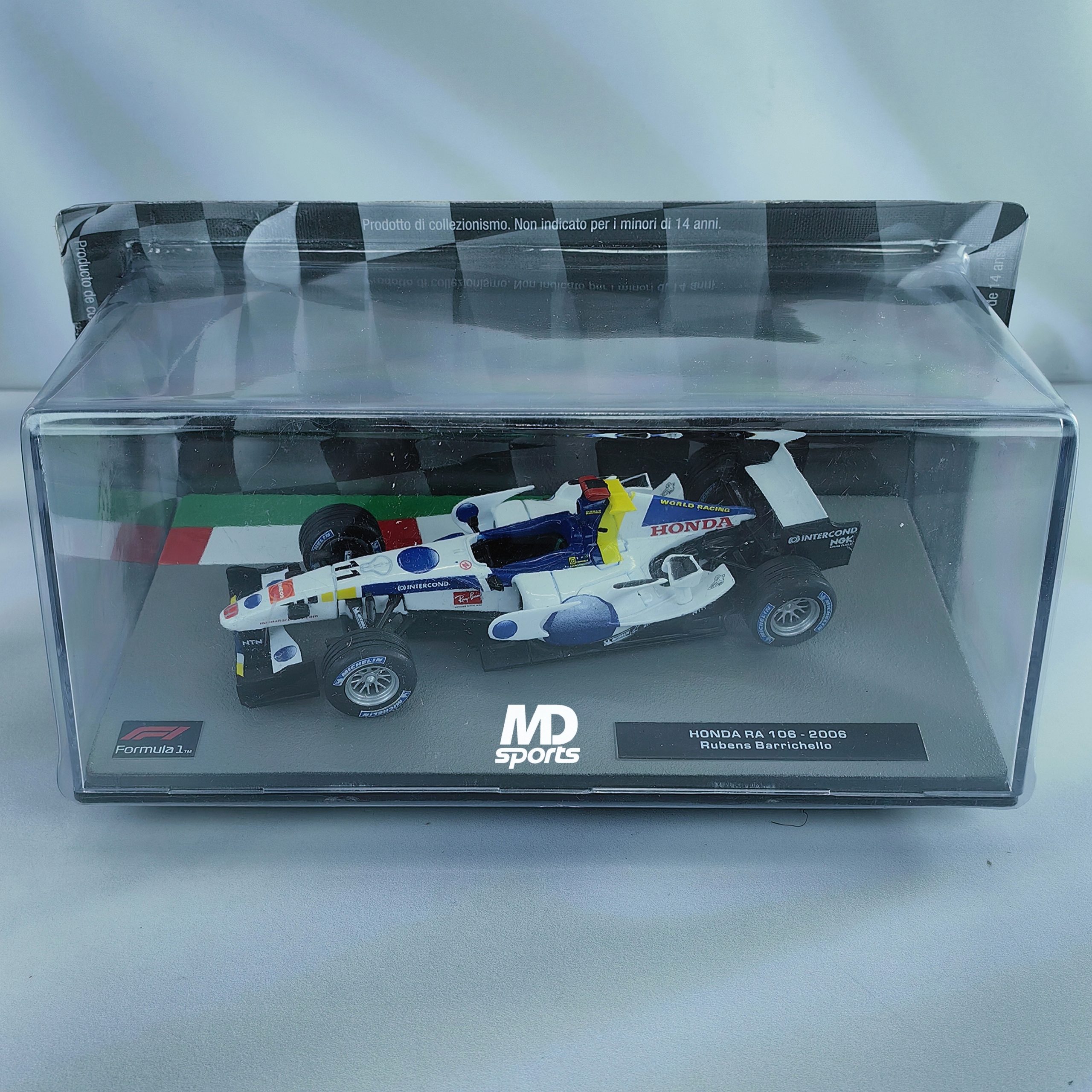 Honda RA 106 2006 #11 Rubens Barrichello Caja Acrilica Altaya 1:43
