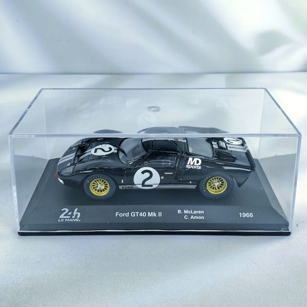 Ford GT40 mk II WEC 24H Lemans 1966 #2 Bruce Mclaren - Chris Amon Caja Acrilica Altaya 1:43 - Imagen 2