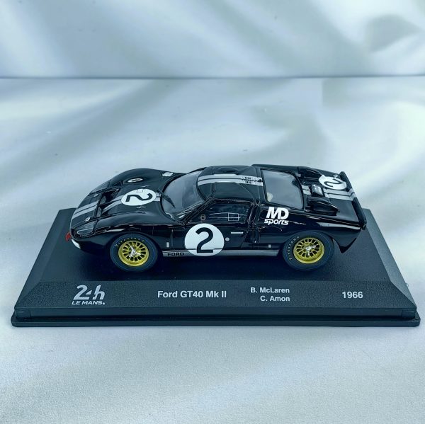 Ford GT40 mk II WEC 24H Lemans 1966 #2 Bruce Mclaren - Chris Amon Caja Acrilica Altaya 1:43 - Imagen 3