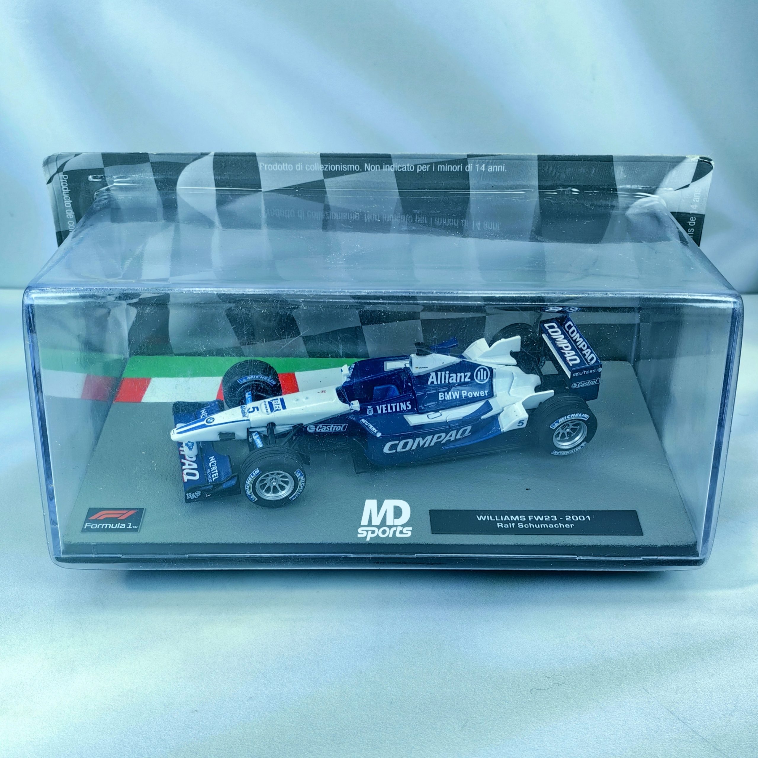 Williams FW23 2001 #5 Ralf Schumacher Caja Acrilica Altaya 1:43