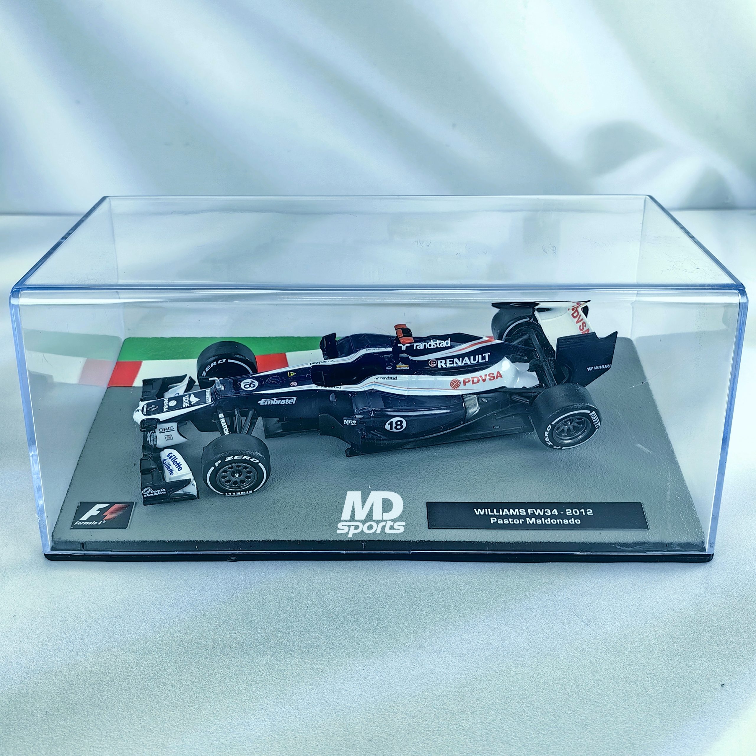Williams FW34 2012 #18 Pastor Maldonado Caja Acrilica Altaya 1:43