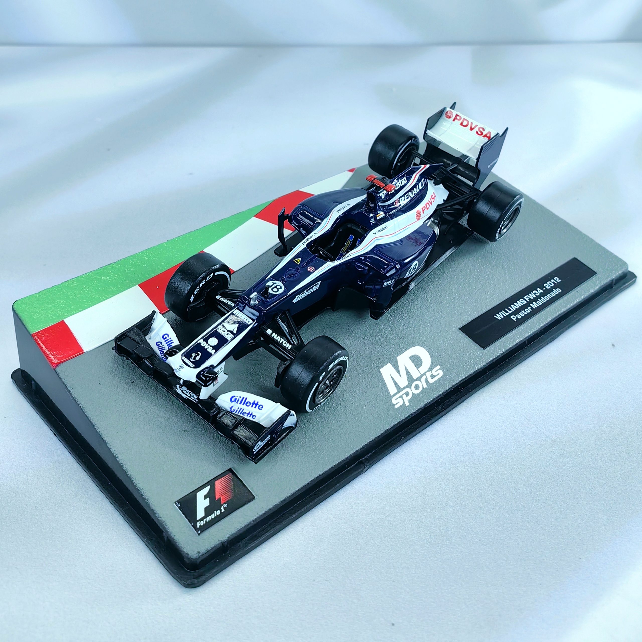 Williams FW34 2012 #18 Pastor Maldonado Caja Acrilica Altaya 1:43