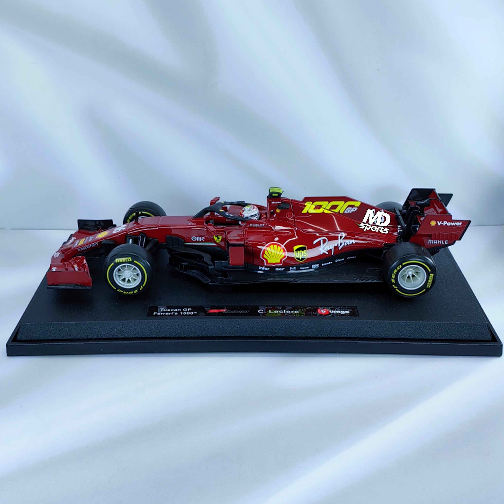 Ferrari SF-1000 Tuscan GP 2020 #16 Charles Leclerc Caja Normal Burago 1:18 - Imagen 4