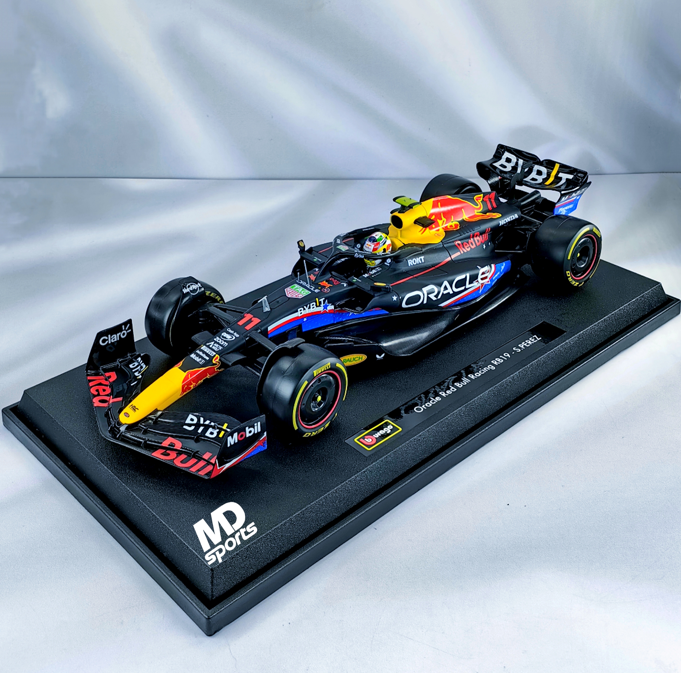 RedBull RB19 GP Austin 2023 #11 Checo Perez Caja Normal Burago 1:18