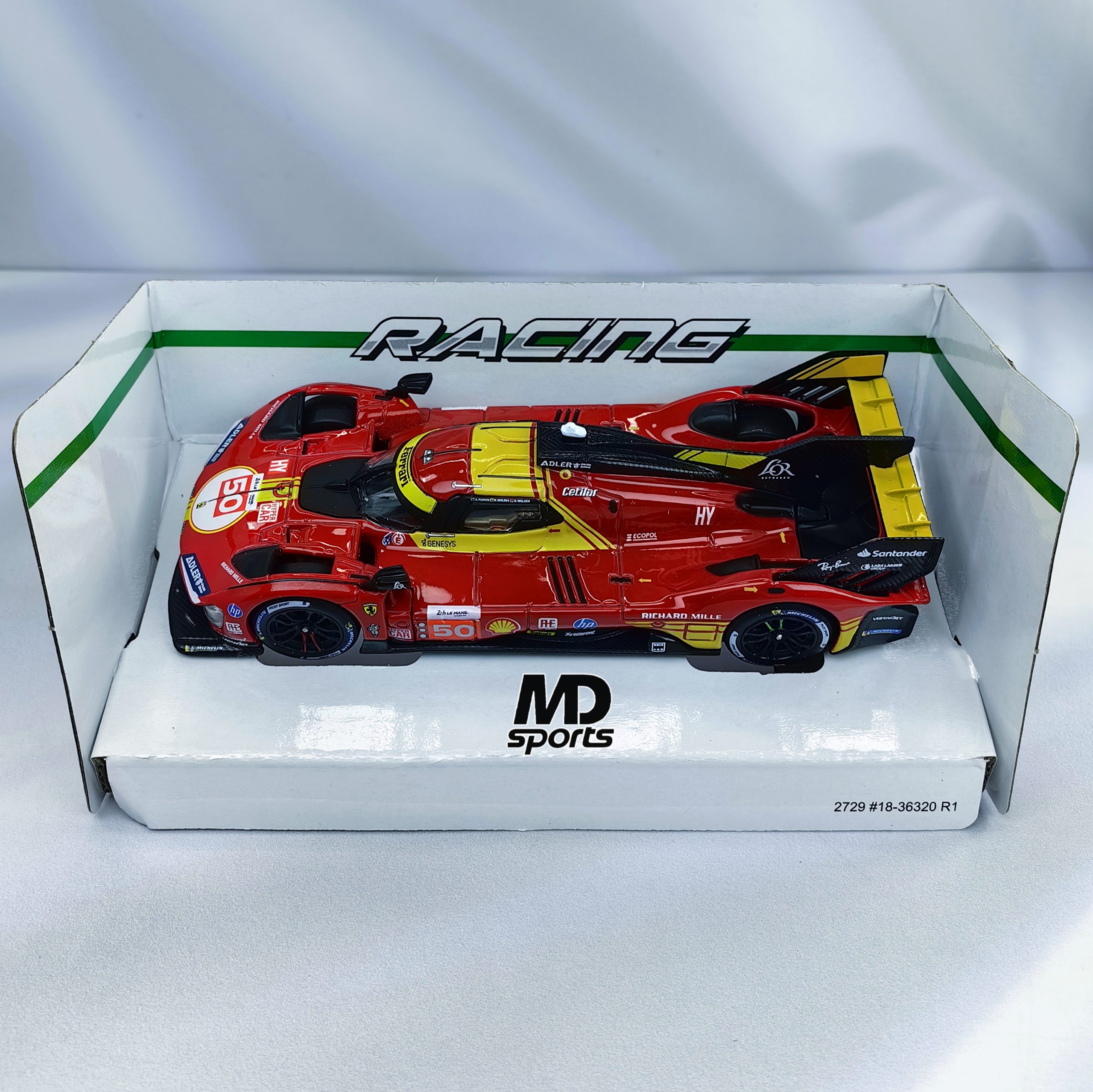 Ferrari 499p WEC 24H LeMans Winner 2024 #50 Caja Normal Burago 1:43 - Imagen 3